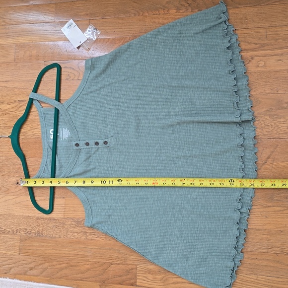 SO BRAND WOMENS JUNIOR SIZE GREEN TANK TOP SIZE LARGE - Picture 10 of 12